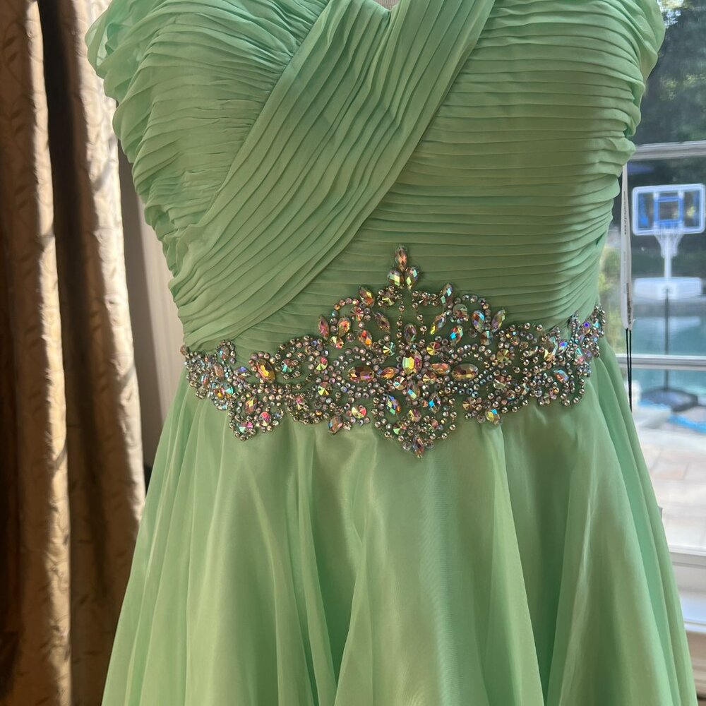 AlyceParis Mint Green Party dress size 12 - Picture 4 of 16